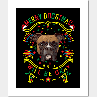 Merry Dogstmas And Happy New Year Posters and Art